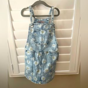 Girls’ Daisy Skinny Strap Skirtall Light Wash - Cat and Jack XS